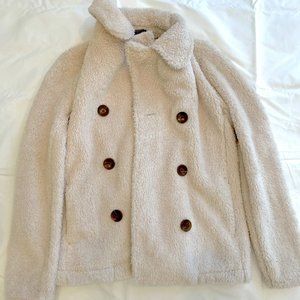 Uniqlo Beige Teddy Furry Coat